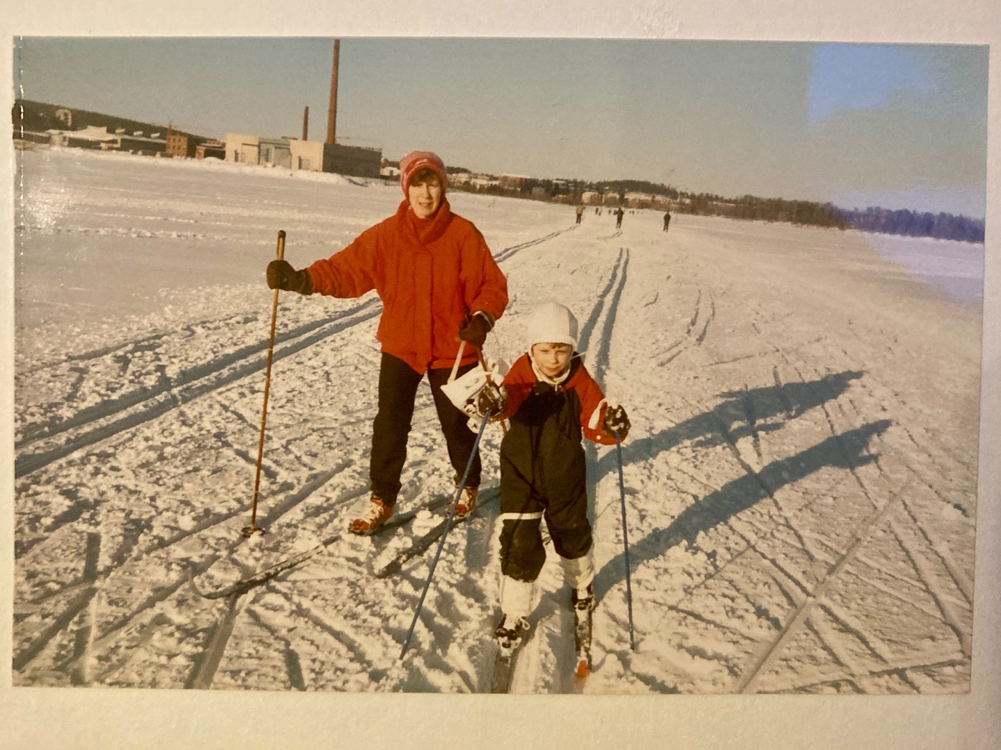 kallaveden jäällä, vuosi ehkä 1984!